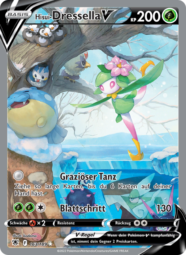 Hisui-Dressella V 163 — Astral Radiance (German Pokémon TCG card)