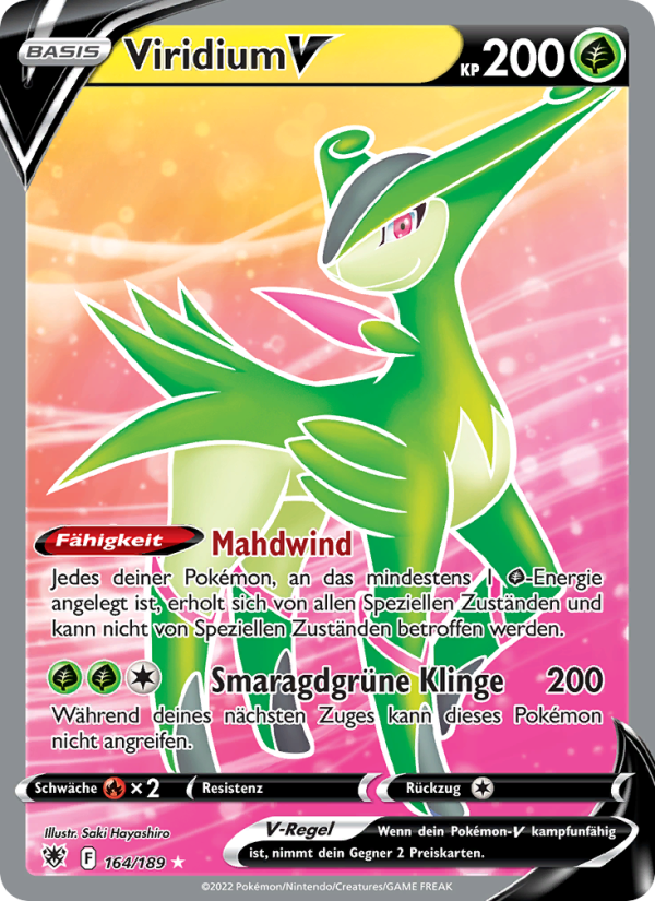 Viridium V 164 — Astral Radiance (German Pokémon TCG card)