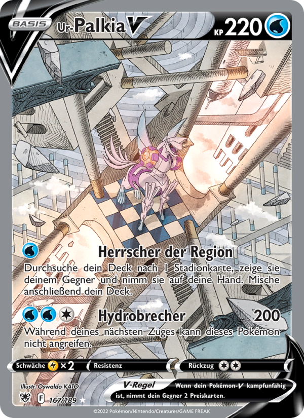 Ur-Palkia V 167 — Astral Radiance (German Pokémon TCG card)