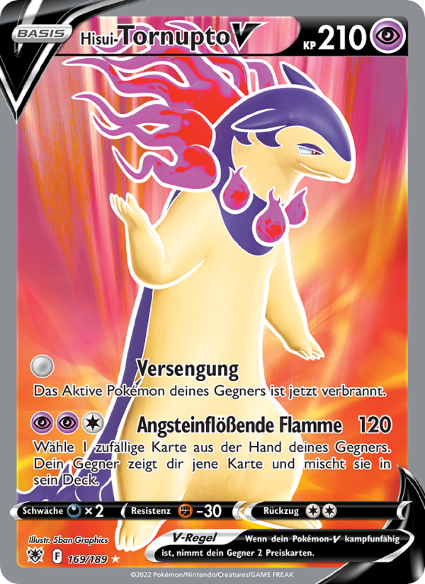 Hisui-Tornupto V 169 — Astral Radiance (German Pokémon TCG card)