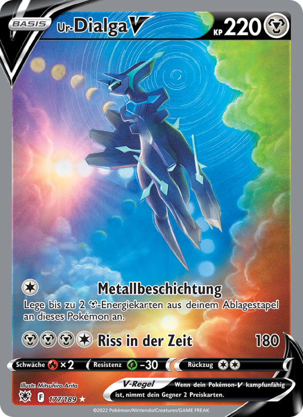 Ur-Dialga V 177 — Astral Radiance (German Pokémon TCG card)