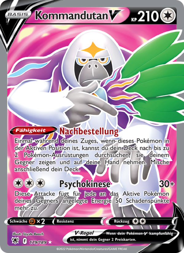 Kommandutan V 179 — Astral Radiance (German Pokémon TCG card)