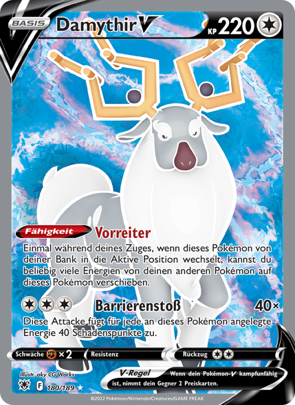Damythir V 180 — Astral Radiance (German Pokémon TCG card)