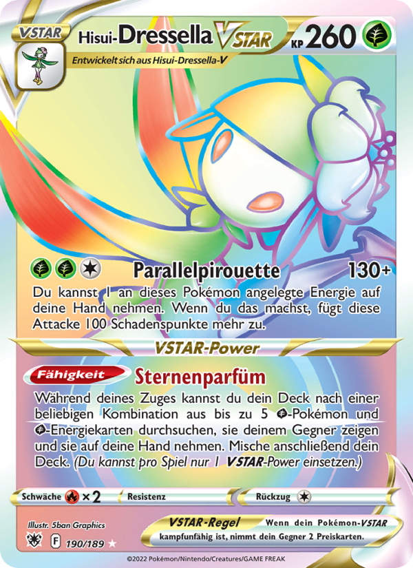 Hisui-Dressella VSTAR 190 — Astral Radiance (German Pokémon TCG card)