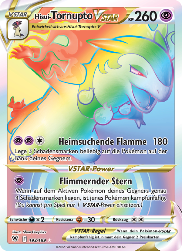 Hisui-Tornupto VSTAR 193 — Astral Radiance (German Pokémon TCG card)