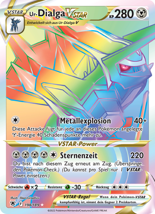 Ur-Dialga VSTAR 198 — Astral Radiance (German Pokémon TCG card)