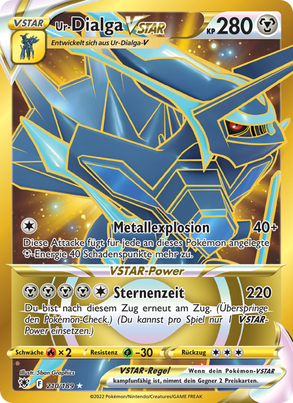 Ur-Dialga VSTAR 210 — Astral Radiance (German Pokémon TCG card)