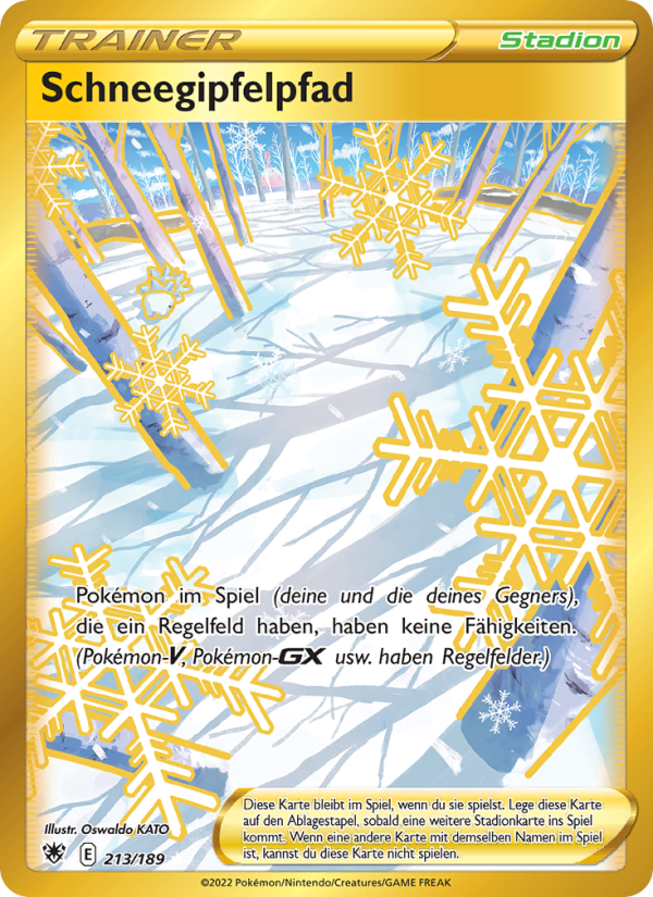 Schneegipfelpfad 213 — Astral Radiance (German Pokémon TCG card)