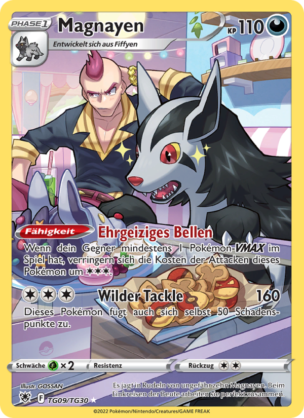Magnayen TG09 — Astral Radiance (German Pokémon TCG card)