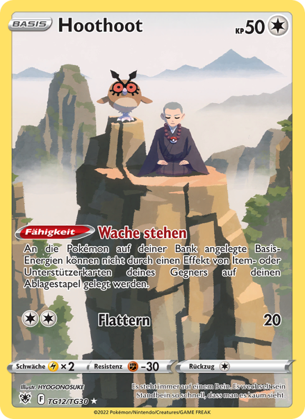 Hoothoot TG12 — Astral Radiance (German Pokémon TCG card)