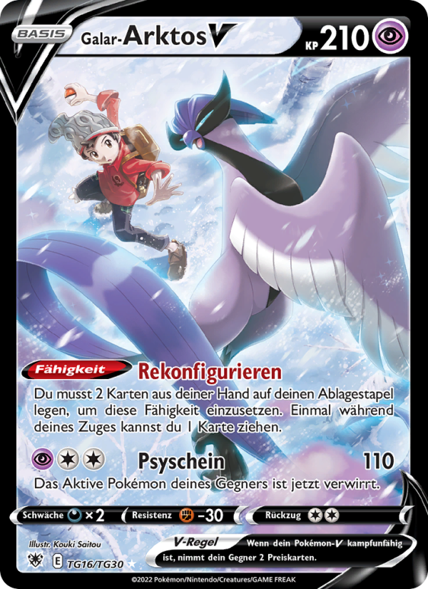 Galar-Arktos V TG16 — Astral Radiance (German Pokémon TCG card)