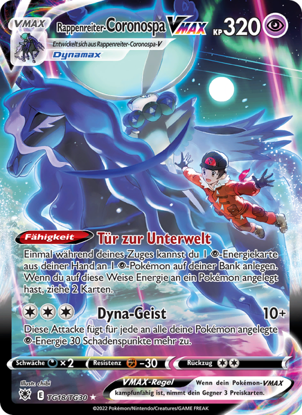 Rappenreiter-Coronospa VMAX TG18 — Astral Radiance (German Pokémon TCG card)