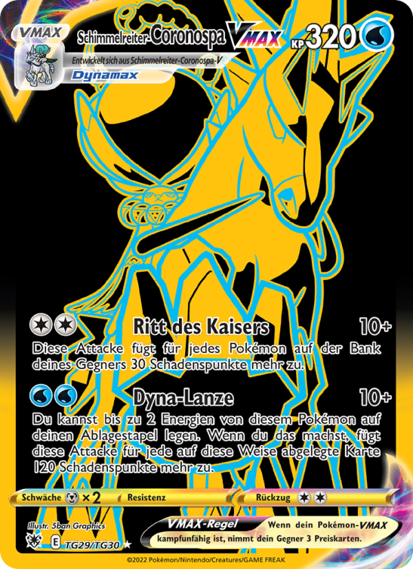 Schimmelreiter-Coronospa VMAX TG29 — Astral Radiance (German Pokémon TCG card)