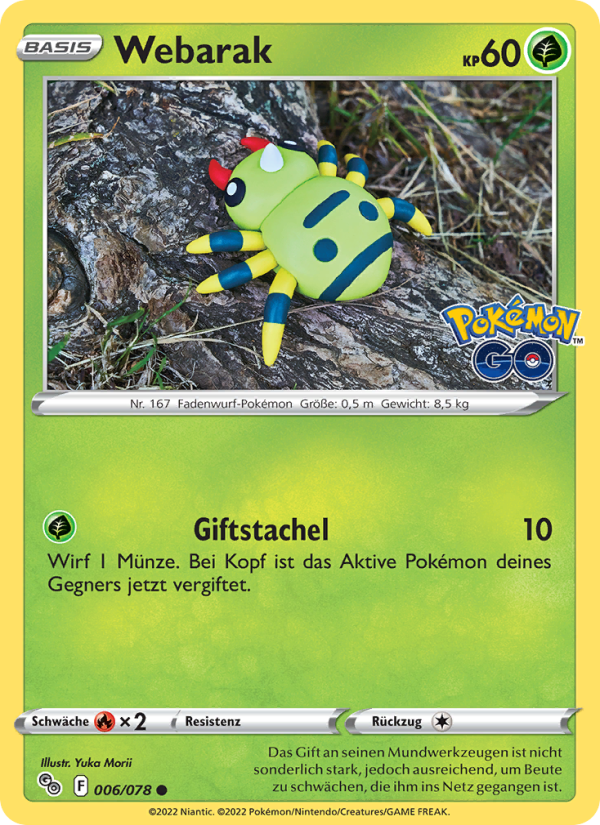Webarak 006 — Pokémon GO (German Pokémon TCG card)