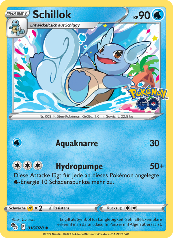 Schillok 016 — Pokémon GO (German Pokémon TCG card)