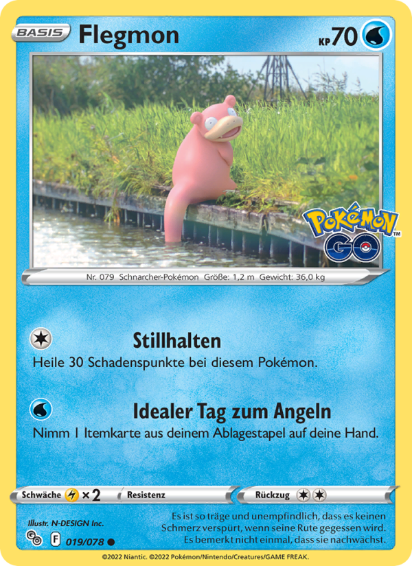 Flegmon 019 — Pokémon GO (German Pokémon TCG card)