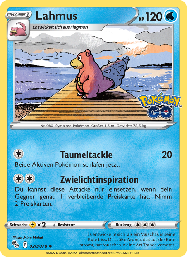 Lahmus 020 — Pokémon GO (German Pokémon TCG card)