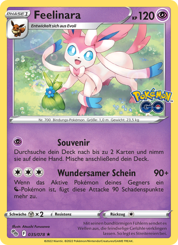 Feelinara 035 — Pokémon GO (German Pokémon TCG card)