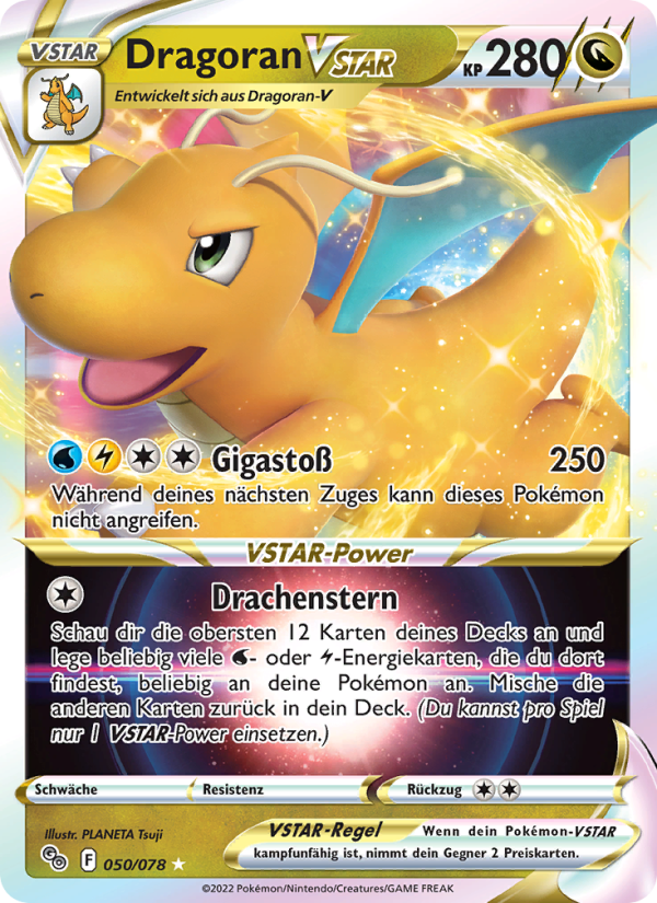 Dragoran VSTAR 050 — Pokémon GO (German Pokémon TCG card)