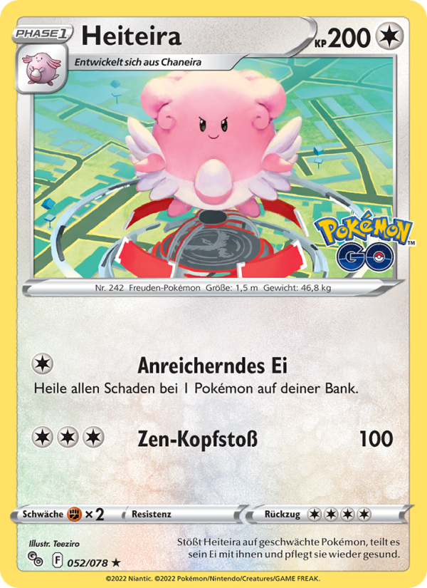 Heiteira 052 — Pokémon GO (German Pokémon TCG card)