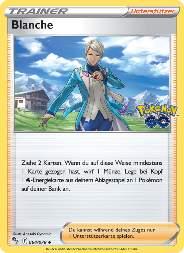 Blanche 064 — Pokémon GO (German Pokémon TCG card)