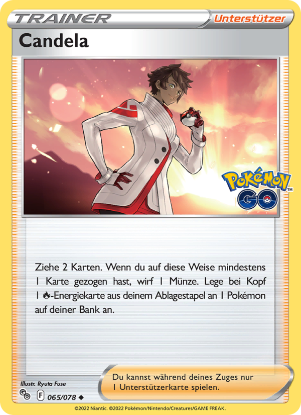 Candela 065 — Pokémon GO (German Pokémon TCG card)