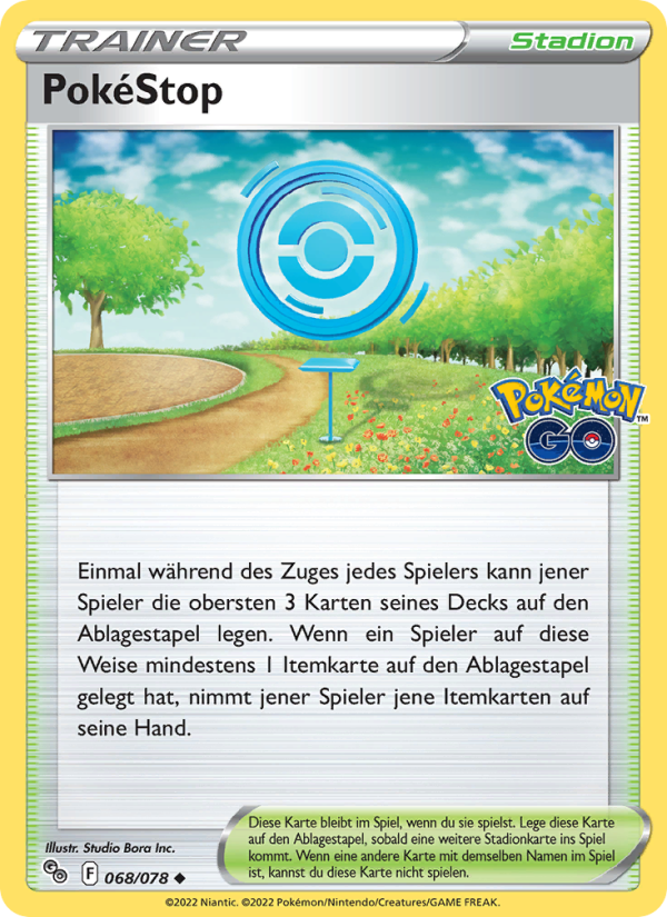 PokéStop 068 — Pokémon GO (German Pokémon TCG card)