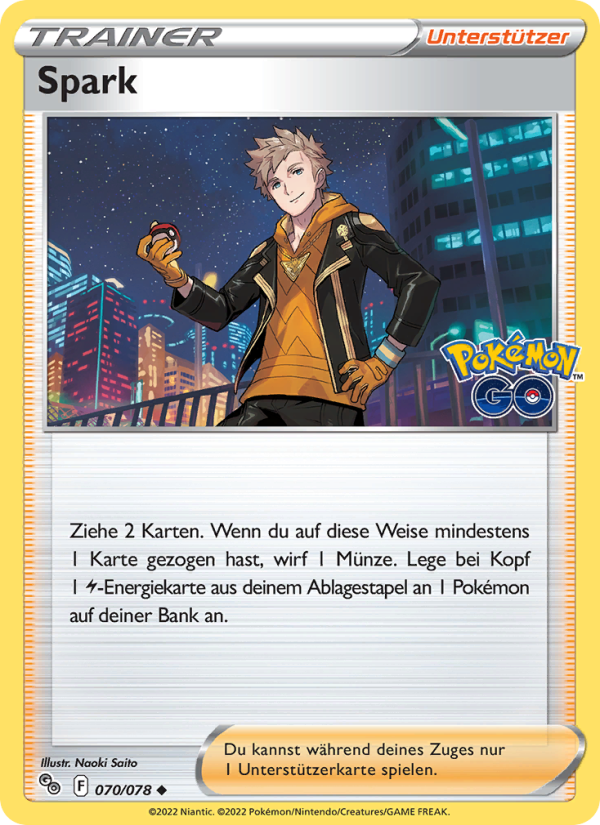 Spark 070 — Pokémon GO (German Pokémon TCG card)