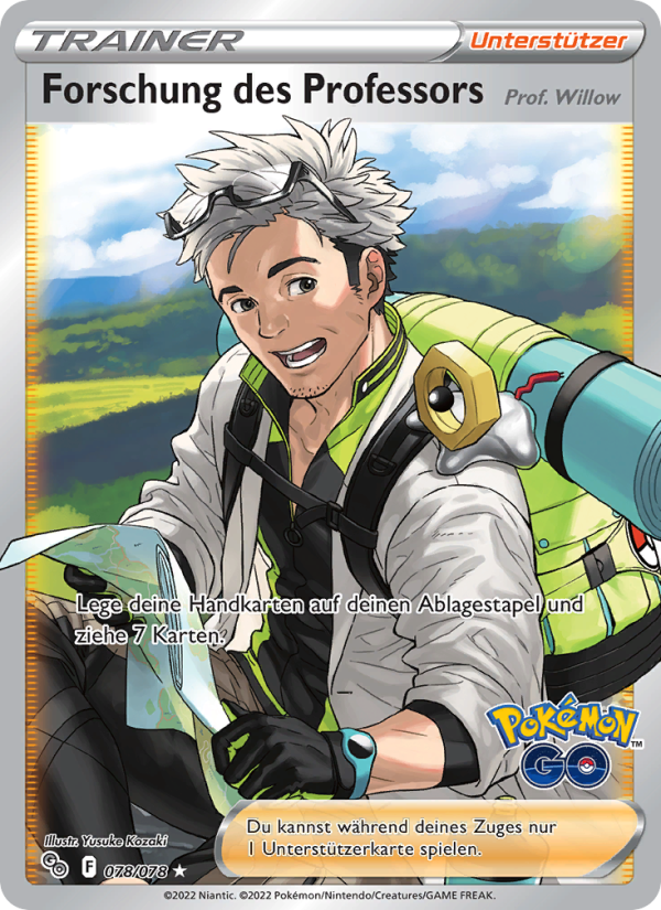 Forschung des Professors 078 — Pokémon GO (German Pokémon TCG card)