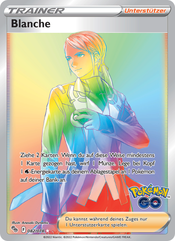 Blanche 082 — Pokémon GO (German Pokémon TCG card)