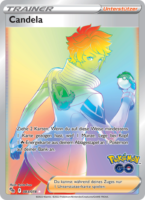 Candela 083 — Pokémon GO (German Pokémon TCG card)