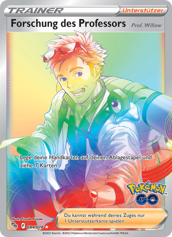 Forschung des Professors 084 — Pokémon GO (German Pokémon TCG card)
