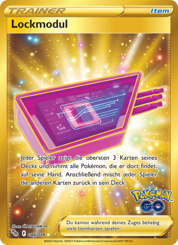 Lockmodul 088 — Pokémon GO (German Pokémon TCG card)
