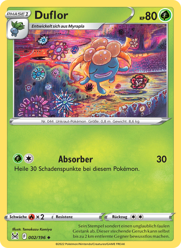 Duflor 002 — Lost Origin (German Pokémon TCG card)