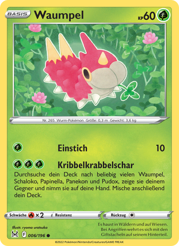 Waumpel 006 — Lost Origin (German Pokémon TCG card)