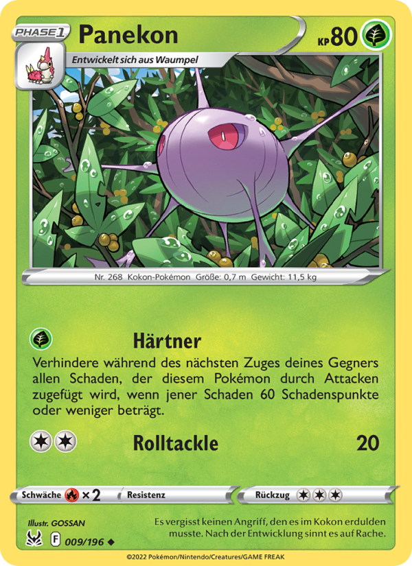 Panekon 009 — Lost Origin (German Pokémon TCG card)