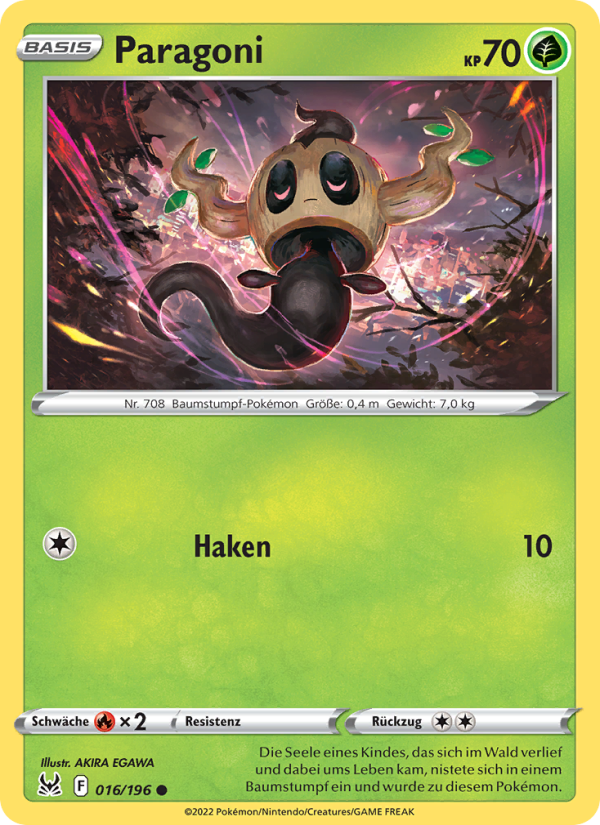 Paragoni 016 — Lost Origin (German Pokémon TCG card)