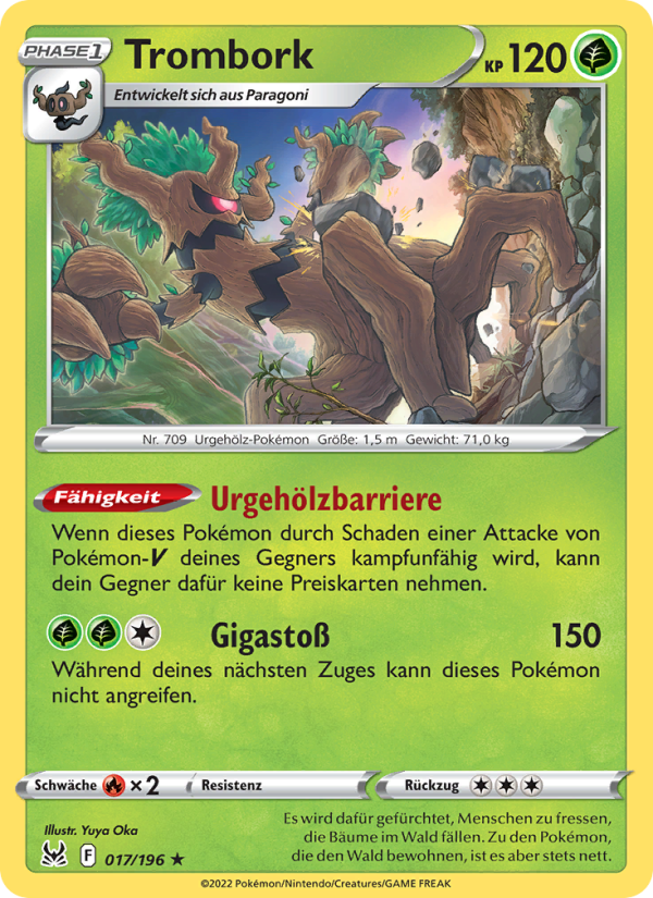 Trombork 017 — Lost Origin (German Pokémon TCG card)