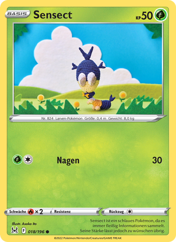 Sensect 018 — Lost Origin (German Pokémon TCG card)