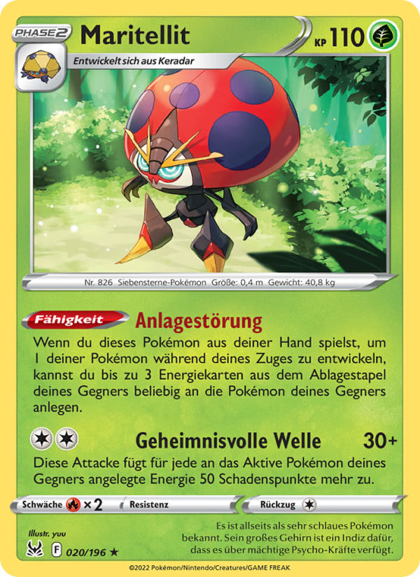 Maritellit 020 — Lost Origin (German Pokémon TCG card)