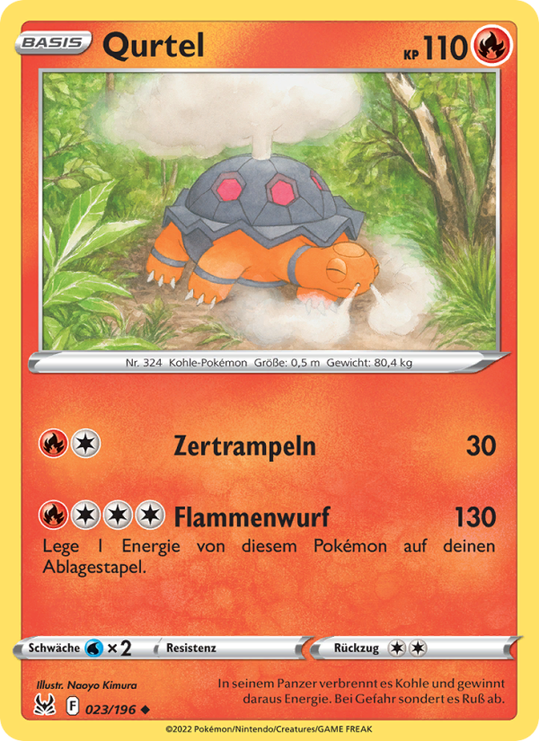 Qurtel 023 — Lost Origin (German Pokémon TCG card)