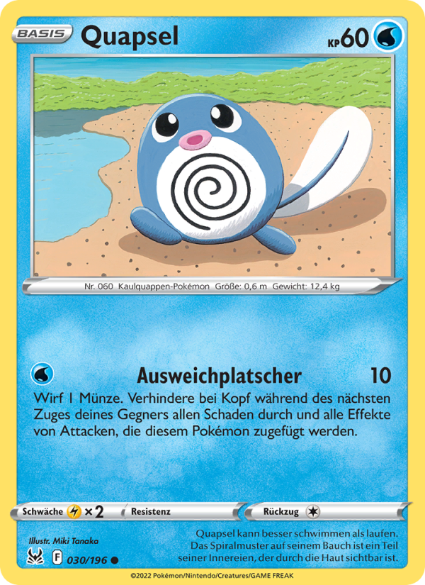 Quapsel 030 — Lost Origin (German Pokémon TCG card)