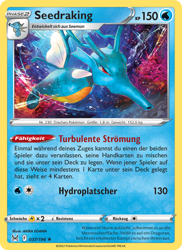Seedraking 037 — Lost Origin (German Pokémon TCG card)