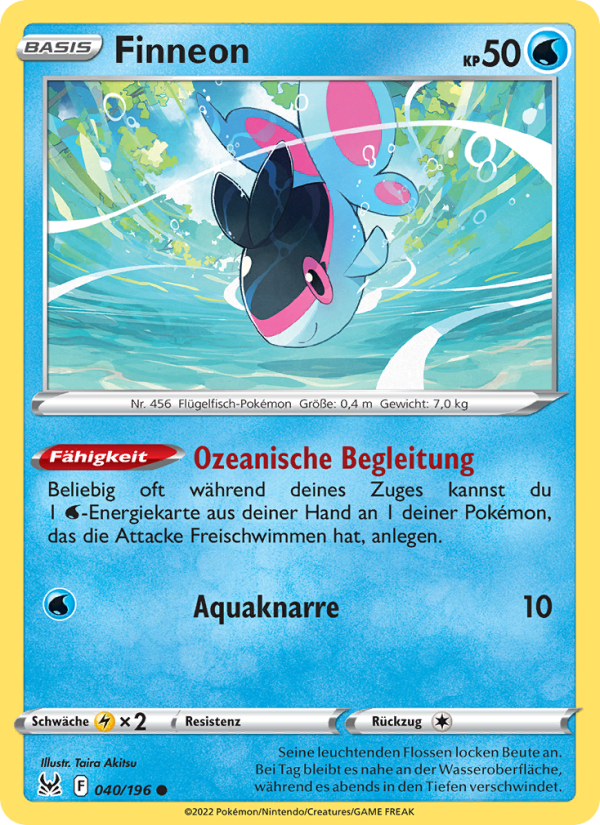 Finneon 040 — Lost Origin (German Pokémon TCG card)