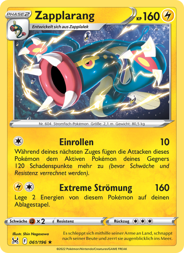 Zapplarang 061 — Lost Origin (German Pokémon TCG card)