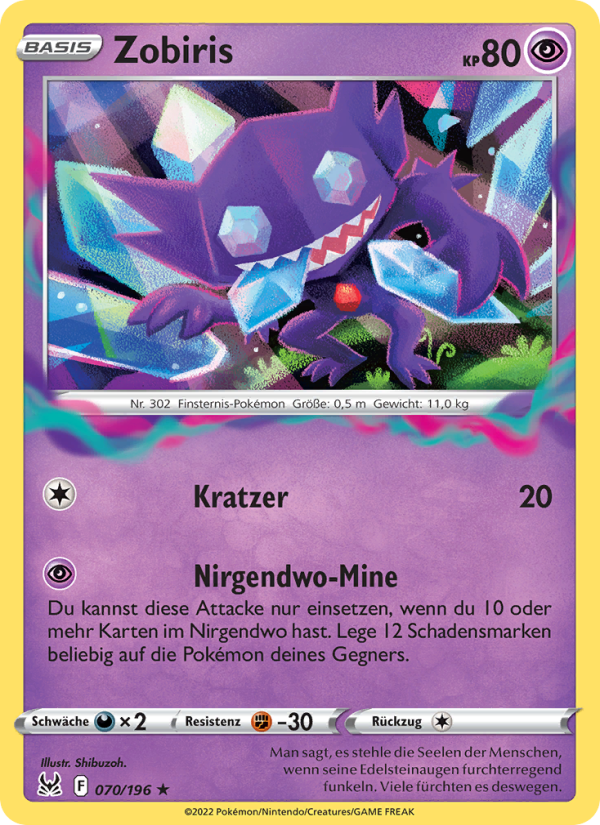 Zobiris 070 — Lost Origin (German Pokémon TCG card)