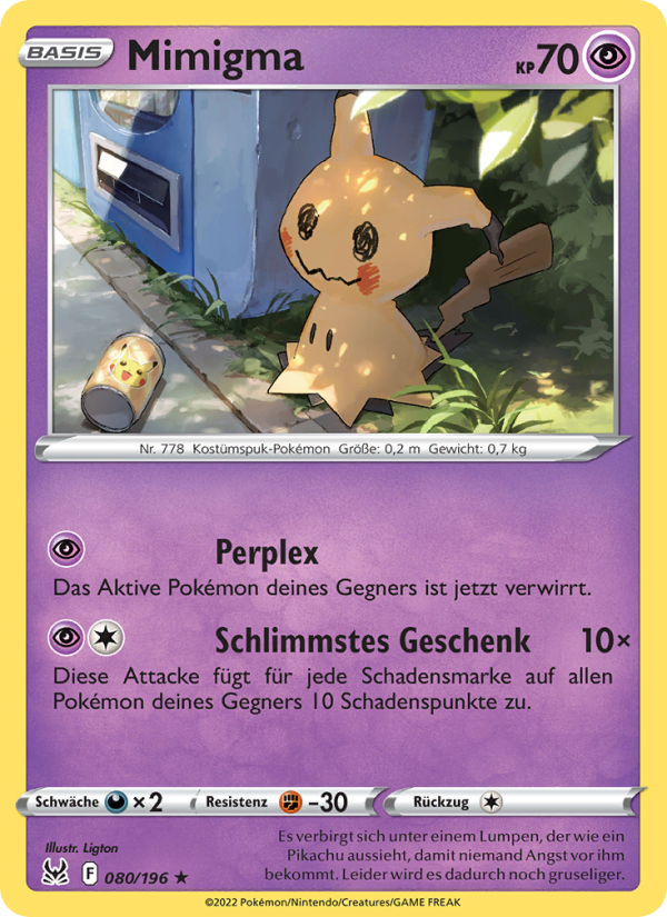 Mimigma 080 — Lost Origin (German Pokémon TCG card)