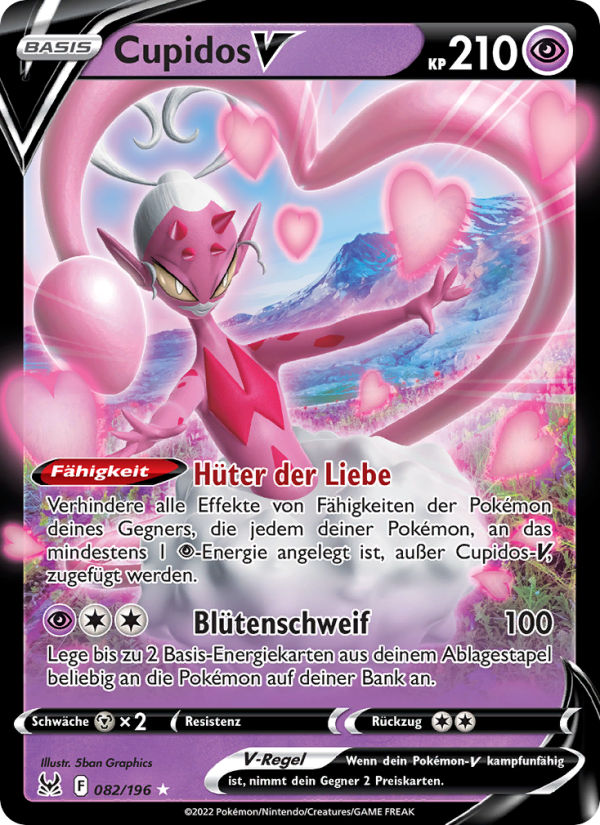 Cupidos V 082 — Lost Origin (German Pokémon TCG card)