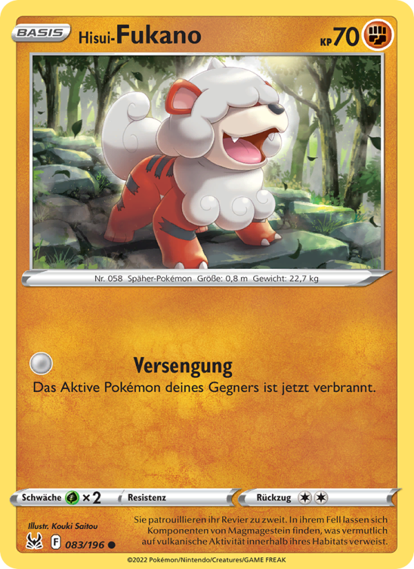 Hisui-Fukano 083 — Lost Origin (German Pokémon TCG card)
