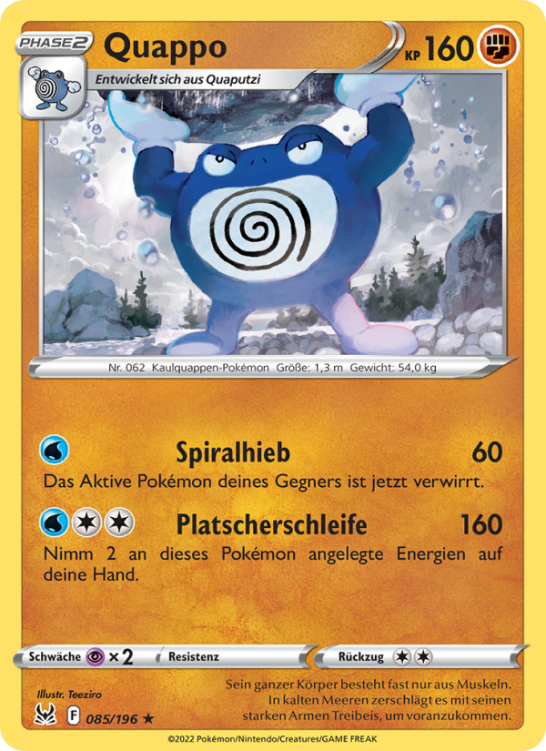 Quappo 085 — Lost Origin (German Pokémon TCG card)